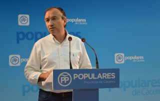 El Presidente Provincial y Senador del PP de Cáceres, Laureano León