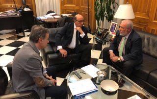 Rafa Mateos con el Director General de la Policía Nacional