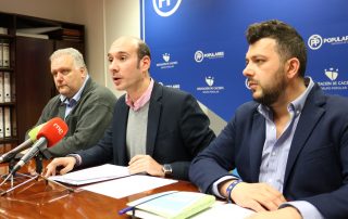 José A. Sánchez Juliá junto a los diptados Sergio Rey y Álvaro Merino